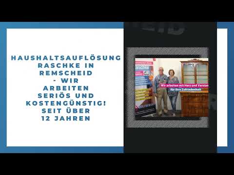 Haushaltsauflösung Raschke Remscheid YouTube-Vdeominiatur 7