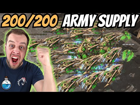 The Ultimate PROTOSSED - 200 ARMY SUPPLY GOLDEN ARMADA | StarCraft 2