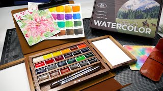 Wicked Fancy! Walnut Wood Watercolor Box with Leather Wrap Review