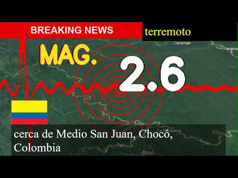 😱🚨 Terremoto Hoy: ¡Justo Ahora! Magnitud 2,6 Cerca De Medio San Juan, Chocó, Colombia Sábado 29 De A