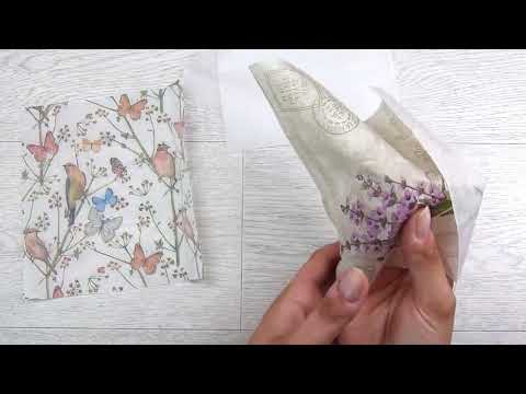 Multiple Ways With Napkins In Card Making. (1008)