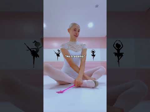 Indo trabalhar vs no trabalho #ballet #professora #danca #ginastica
