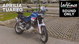 Aprilia Tuareg 660 Leo Vince LV ONE slip-on exhaust without db killer with original header