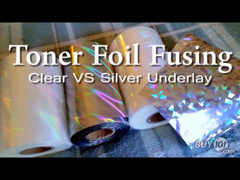 Bubbles Holographic Laminating Toner Foil with Silver-Underlay #SP-158  (Price Per Roll)