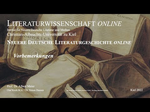 Literaturgeschichte online  - Einführung (Epoche und Gattung) 1 von 17