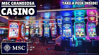 MSC Grandiosa | Inside the Casino | Full Tour with Commentary (Deck 7)