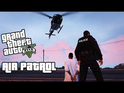 GTA 5 LSPDFR - Helicopter Patrol with Vocal Dispatch