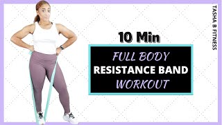 Quick and Easy Full Body Resistance Band Workout at Home