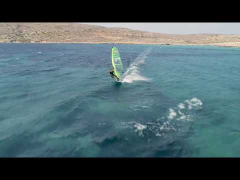 Drone Windsurfing Video in Crete with Julien Mas (FRA-7)