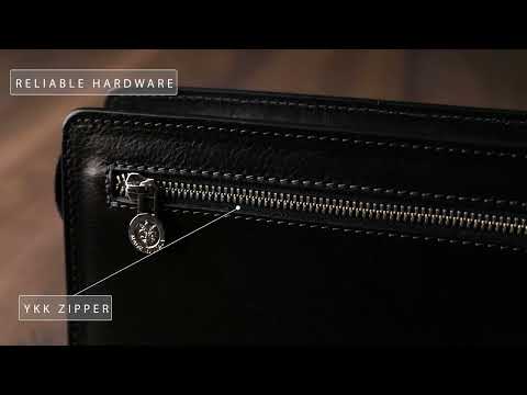Black Leather Clutch Purse - Decameron  | Time Resistance Official Video