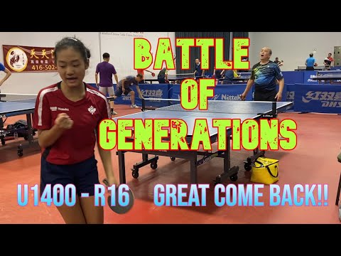 Jeffrey LAU [1192 ] vs Sophia BAI [826] - R16 - U1400 CCTTA Top 8 #tabletennis #pingpong #tt