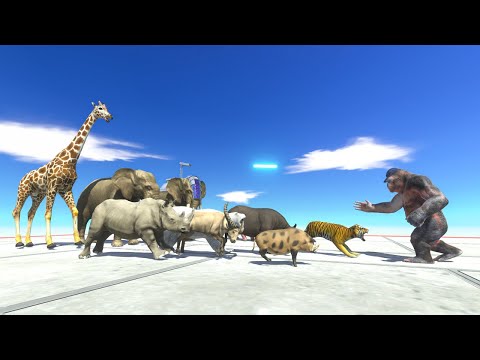 Mammals Neighbors attack Baby Goro - Animal Revolt Battle Simulator