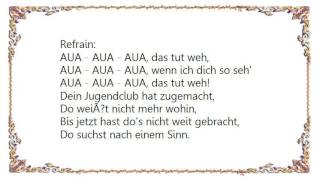 Die Prinzen - Aua Lyrics