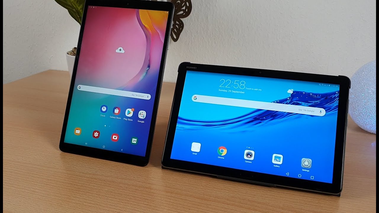 Real comparison of Samsung Tablet || Galaxy Tab A vs Huawei Tablet || Media Pad M5 Lite