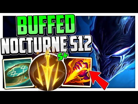 BUFFED LETHAL TEMPO/AXIOM ARC TURNS NOCTURNE S+ TIER! (20 SEC R) | Nocturne Jungle Season 12 LoL
