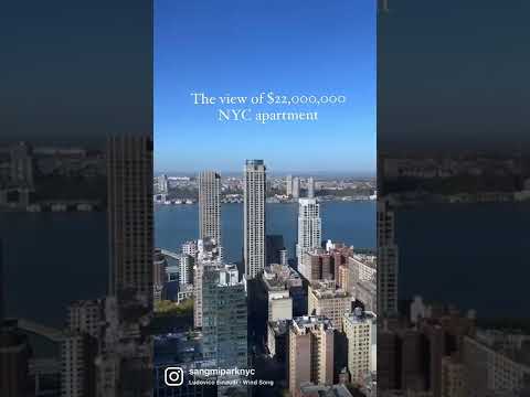 The view from $22,000,000  NYC Luxury Condo (뉴욕 럭셔리 아파트 뷰)