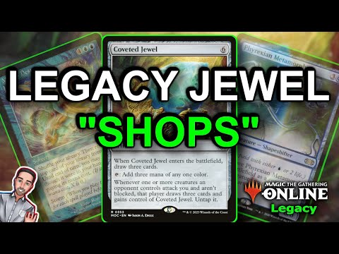 JEWEL "SHOPS" in LEGACY?! Draw the Cards + Force of Will the Spells! Magic: The Gathering MTG Storm