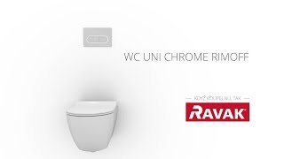 Унитаз подвесной Ravak Uni Chrome RimOff X01535