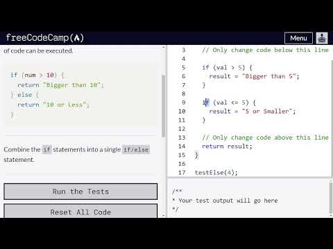 Introducing Else Statements Freecodecamp Video 71 Basic Javascript
