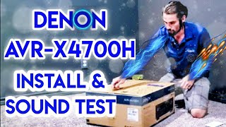 New 2020 Denon AVR-X4700H Install and Sound Test Klipsch! | 4K Theater Tour!