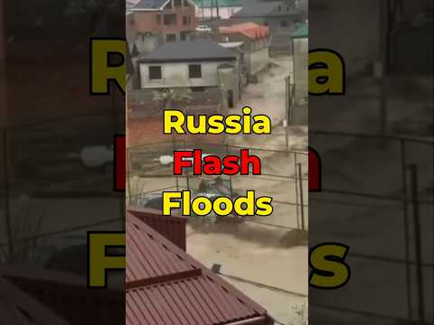 Severe Flooding in Makhachkala Russia | Vehicles Washed Away, Homes Submerged