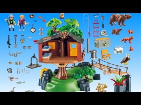Playmobil  Wildlife Toy Animal and Tree House Playset for Kids -  Animal Toys for Children