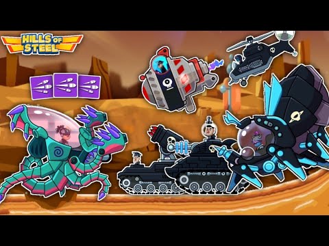 Hills Of Steel Kraken Tank Split Bullet Ability Vs All Bosses | Kraken Tank Boss Rush gameplay