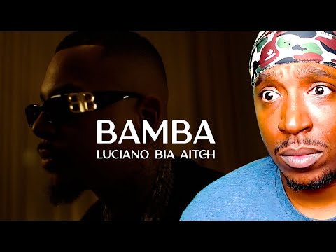 AMERICAN REACTS TO LUCIANO ft. BIA & AITCH - BAMBA