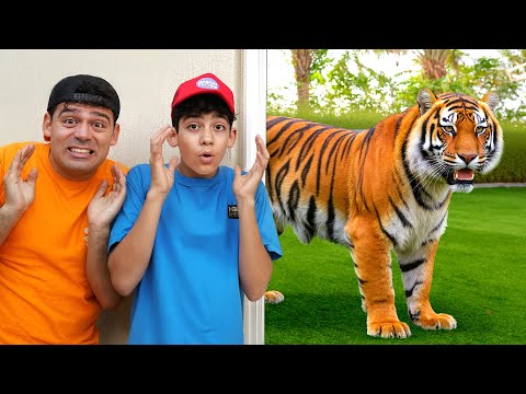 Wild Animals in My House! Learn Animal Names & Fun Facts with Jason