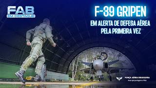 F-39 Gripen fighter jet is used for the first time in Brazil's Air Defense.