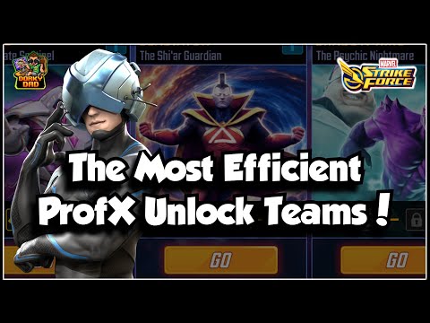 Proven Teams To Unlock Professor X & BE EFFICIENT!  | Marvel Strike Force | MSF
