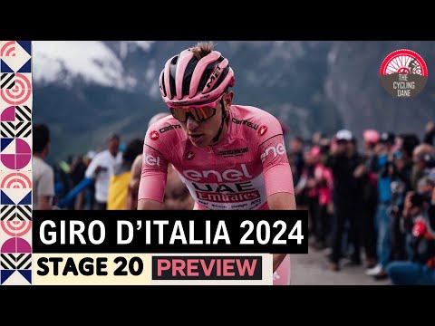 Giro d'Italia 2024 Stage 20 PREVIEW - The Final Mountain Stage The 6th Stage Win For Tadej Pogacar?