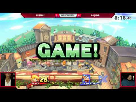 VS Weekly 8/3/17 - Winners Semis - MuteAce (Peach) vs MVD (Diddy) - Smash 4