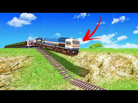 Trains vs Risky Railroad Stairs | BUMPY TRACKS | Train Simulator 2022