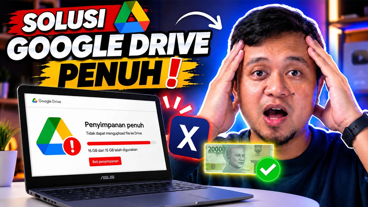 BYE BYE GOOGLE DRIVE! Cara Mengatasi GOOGLE DRIVE PENUH MODAL 20RIBU