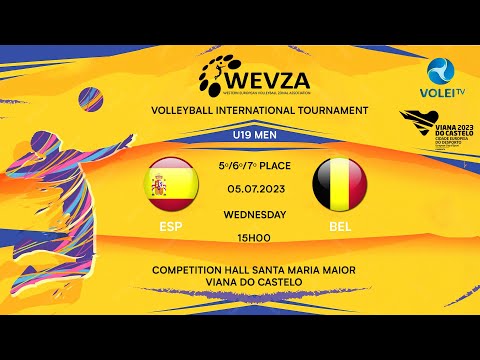 SPAIN x BELGIUM - 5º/6º/7º PLACE - TORNEIO WEVZA SUB-19