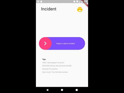 Accident Reporting App Demo Video