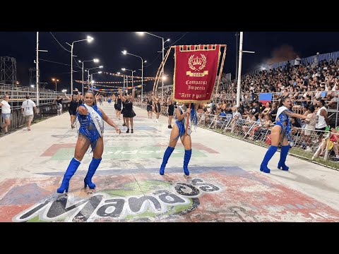 Comparsa Imperio 2026 - Ensayo técnico realizado en el corsódromo de Concordia