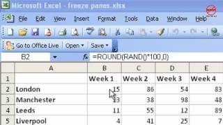 Excel Tutorial: How to Freeze Panes and Split Window