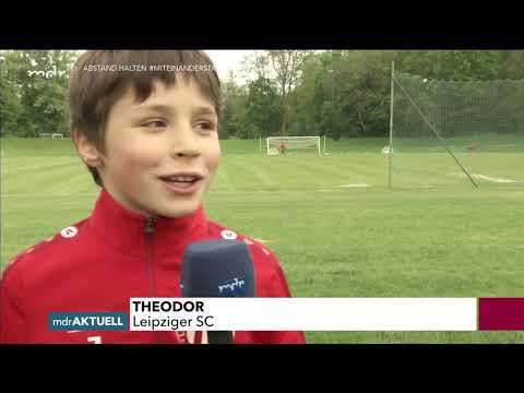 MDR Aktuell: Re-Start des Fußball-Nachwuchstrainings beim Leipziger SC nach der Corona-Pause
