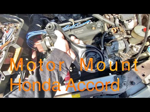 Honda Accord 1991 cb7 motor mount 1/4 -DIY front replacement f22
