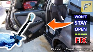 Car door does not stay open fix - Easy DIY Door check replacement repair