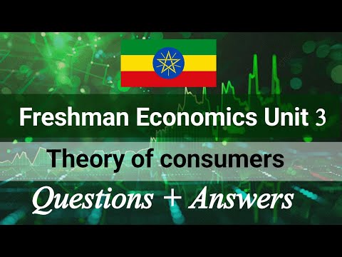 Freshman Economics unit 3 theory of consumer Questions with answers 