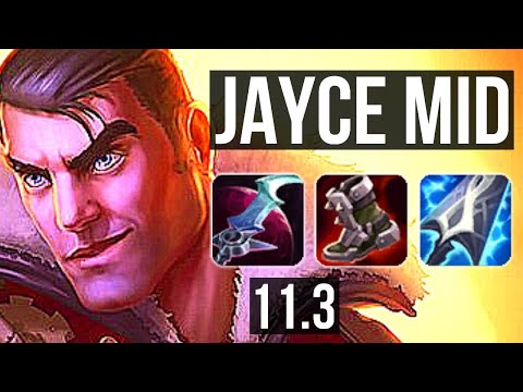 JAYCE vs LUCIAN (MID) | 11/1/3, 66% winrate, Legendary | EUW Grandmaster | v11.3