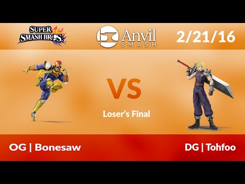 Anvil Smash #40 Singles: [LF] OG | Bonesaw (Captain Falcon) vs DG | Tohfoo (Cloud, Sheik)