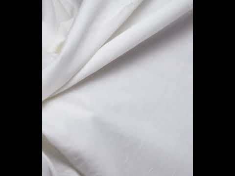 White Calico Khadi Cotton 102 GSM Fabric - Bleached Dyeable & 36 inch Width — video