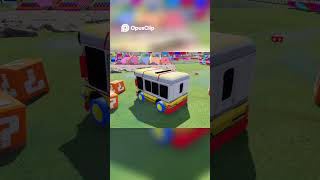Bus Navigates Rainbow Road & Question Blocks Challenge!