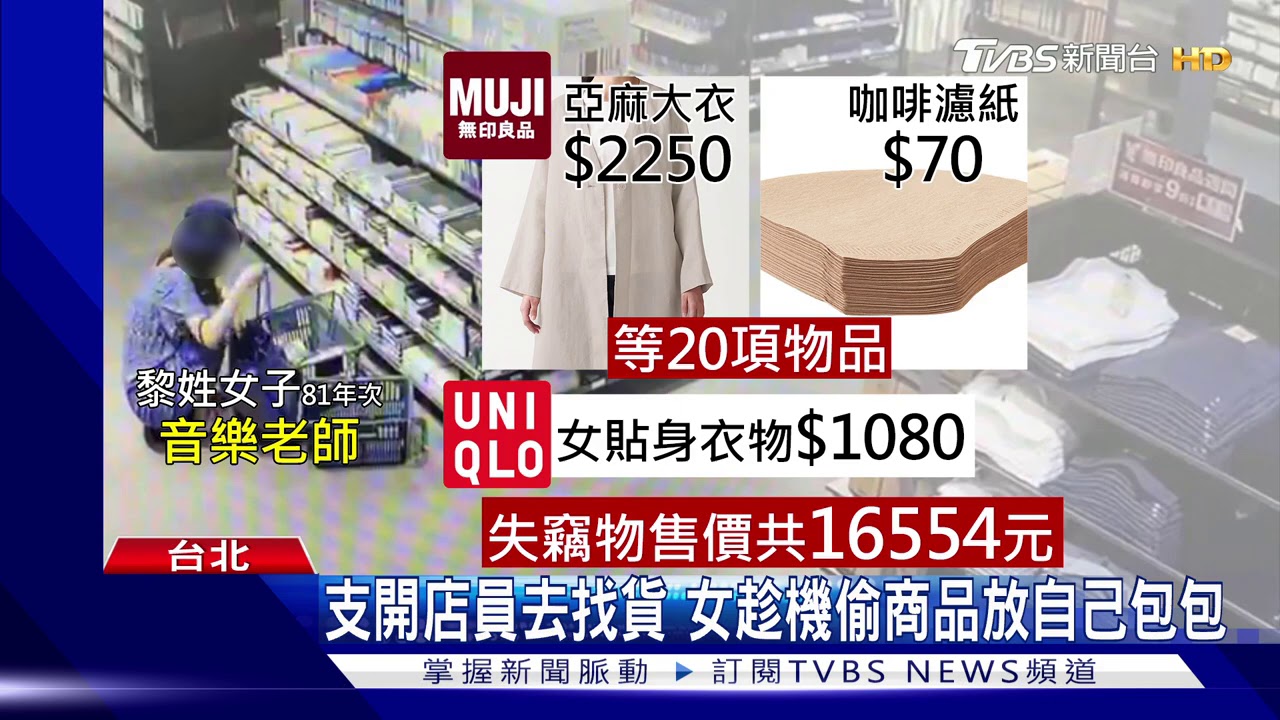 28歲女音樂老師 偷百貨「雜貨、服飾」遭起訴