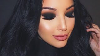 Valentine's Black Smokey Eye Makeup Tutorial ♡
