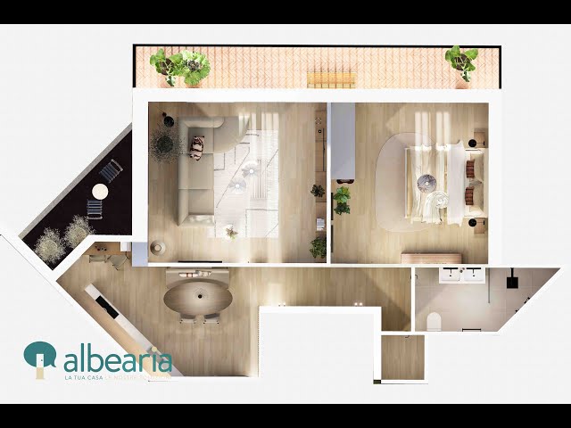 Render Appartamento Vista Panoramica e terrazza centro Follonica